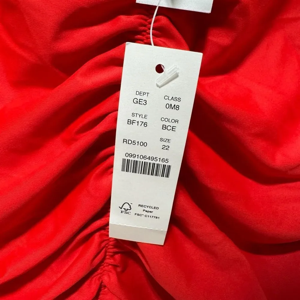 NWT J Crew Ruched Sweetheart One-piece Size 22